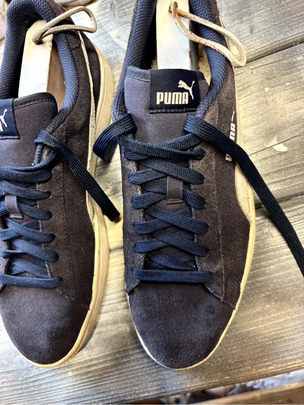 Puma suede sneakers in navy blue #suede #athleticsize 10